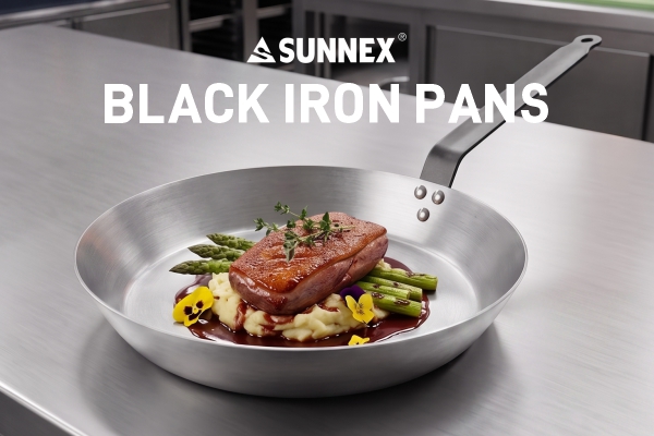 تابه های آلومینیومی داغ نچسب و تابه های آهنی مشکی SUNNEX